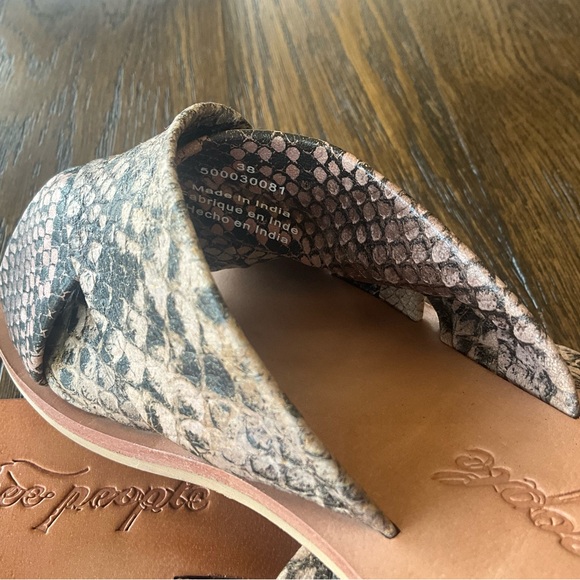 Free People Rio Vista Leather Slide Sandal - Picture 7 of 9